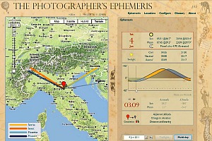 Le effemeridi per chi fotografa