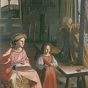 anonimo maestro di serrone la bottega di san giuseppe dopo il 1620