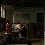 pieter de hooch la visita 1657 ca