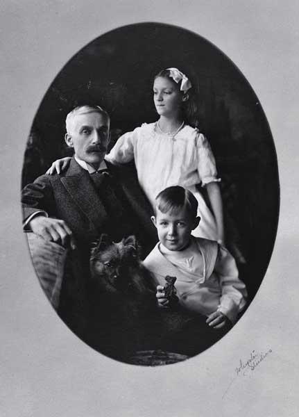 Andrew Mellon con i figli Ailsa e Paul 1913