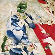 marc chagall half past three the poet 1911
