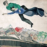 marc chagall over the town 1914 18