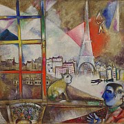 marc chagall paris through the window 1913