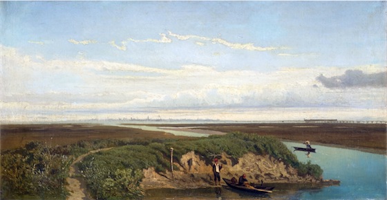 Barche di pescatori in laguna