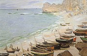 bateaux a etretat 1883