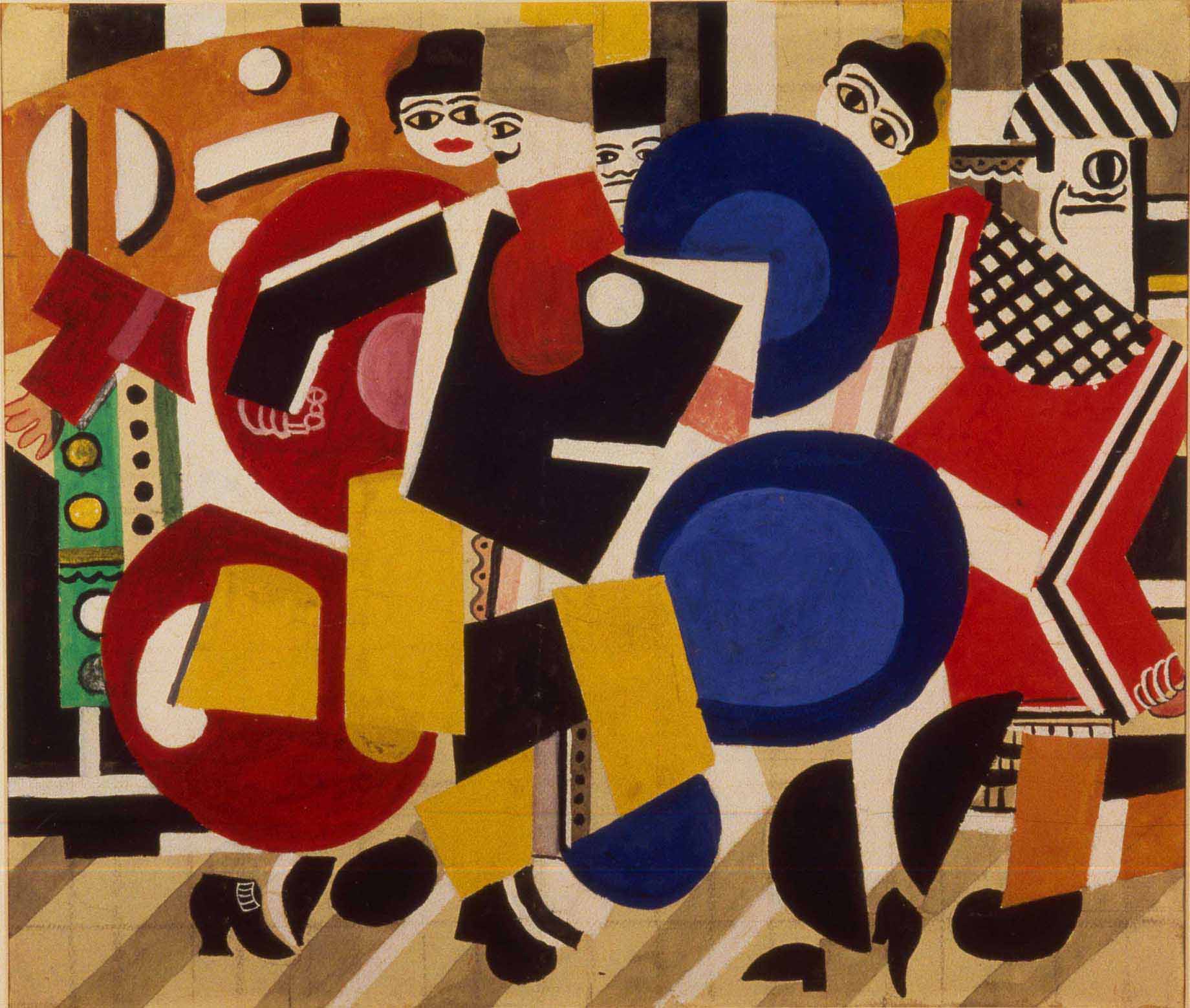 Fernand Léger - Curtain design for the ballet skating rink, 1922