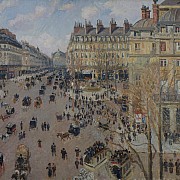 camille pissarro place du theatre francais 1898 1000px