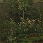 camille pissarro un jardin de roses 1862 1000px