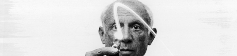 Disegni di luce di Picasso nelle fotografie di Gjon Mili