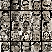 festival faces mosaic