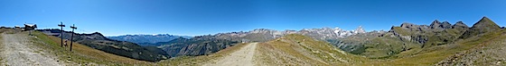 Panorama a 360° da Chamois in Valle d'Aosta