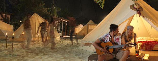 Dormire in tenda sulla spiaggia tutto l'anno