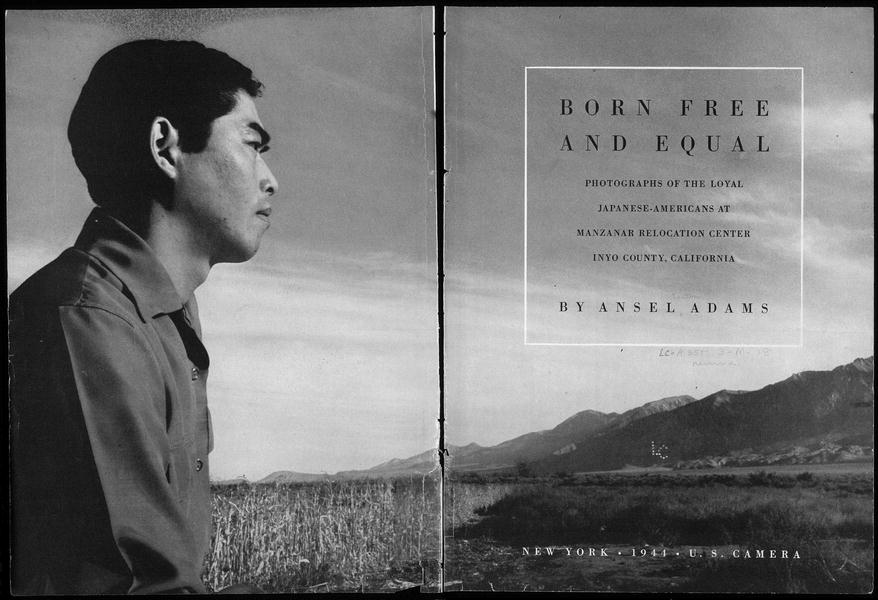 Seconda di copertina del libro di Ansel Adams su Manzanar